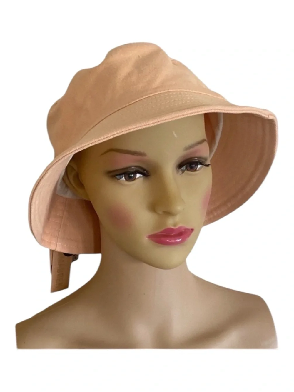 Steve Madden Canvas Bucket Hat Women’s OS Peach NWT